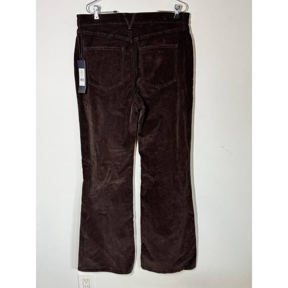 Veronica Beard Women's Brown Crosbie Corduroy High Waist Wide Leg Jeans Pants 32 - Picture 2 of 8